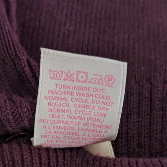 NWOT Victoria Secret Maroon Sweater - Picture 4 of 4
